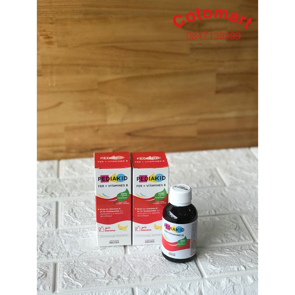 Pediakid Fer+vitamin B - bổ sung sắt và vitamin B 125ml