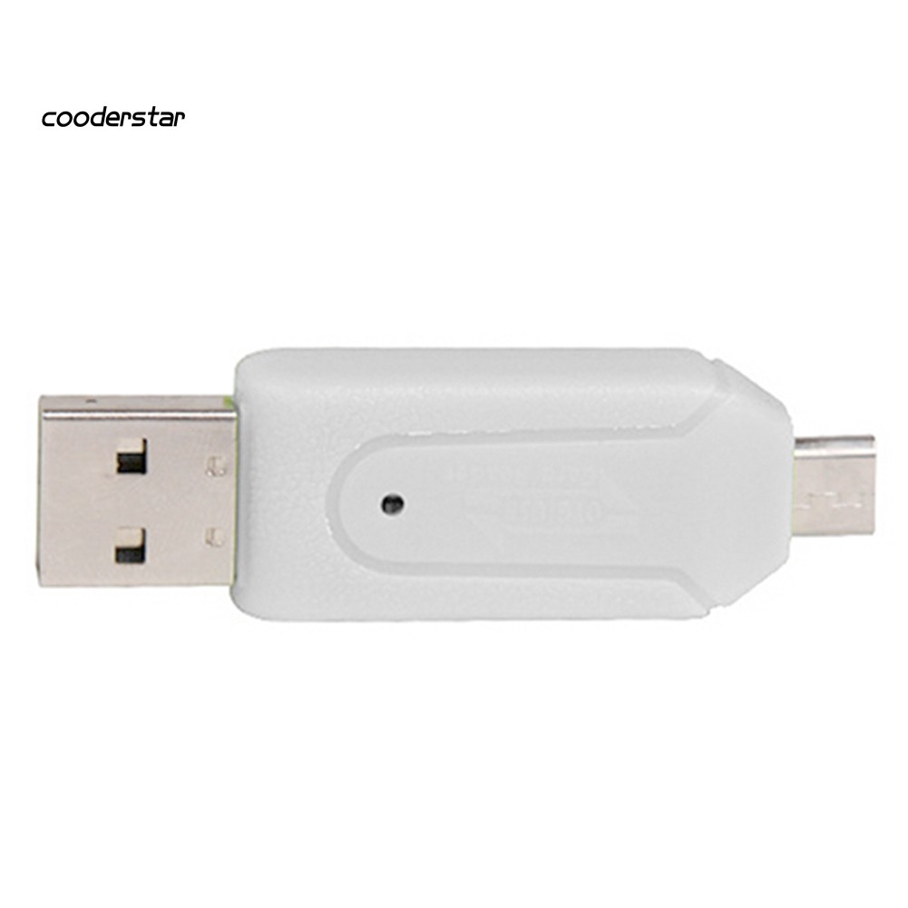 Đầu Đọc Thẻ Nhớ Usb Otg 2 Trong 1 Cho Điện Thoại / Máy Tính
