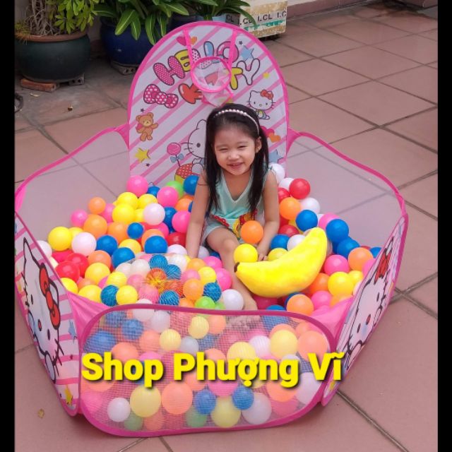 Giảm giá sốc mừng sinh nhật tháng 12 Nhà banh tặng kèm 100 banh 7 màu size 5cm