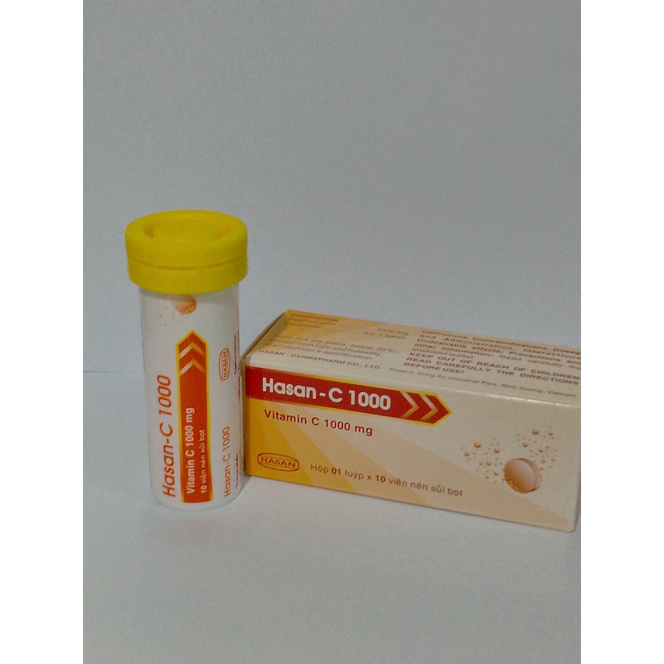 DATE  05/12/2023] VIÊN SỦI HASAN C 1000 TUB 10 VIÊN HỖ TRỢ TĂNG CƯỜNG SỨC ĐỀ KHÁNG CHO CƠ THỂ