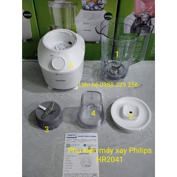 Máy xay sinh tố Philips HR2041/10 HR2041/50- Hàng nhập khẩu