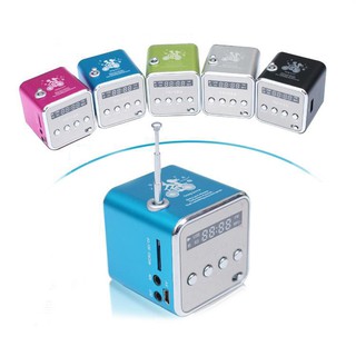 Di Động Mini SD TF Card Micro USB Stereo Siêu Bass Loa MP3 / 4 Máy Nghe Nhạc FM Radio IB