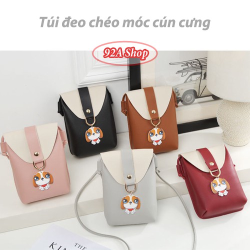 [MS33] TÚI ĐEO CHÉO MINI KHÓA CÚN ĐI CHƠI DU LỊCH