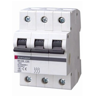 Cầu dao MCB Mitsubishi BH-D10 C N - 63A 10kA 3P