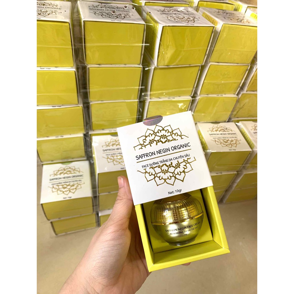 Kem Face Dưỡng Trắng Da Mặt Chuyên Sâu Saffron Negin Organic - Mẫu mới