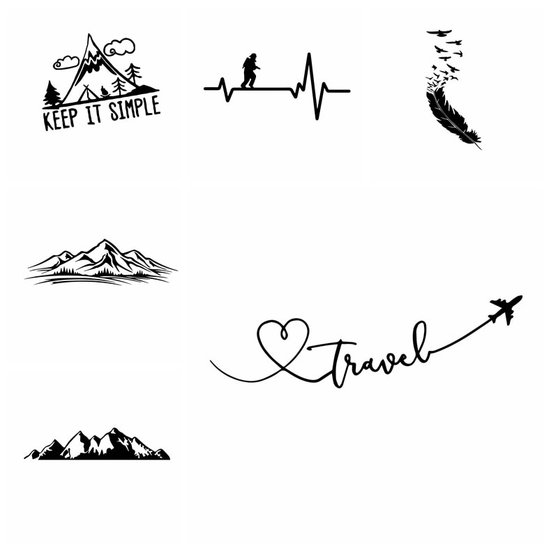 Nhãn Dán Trang Trí Xe Hơi Hình Lông Vũ Chống Thấm Nước