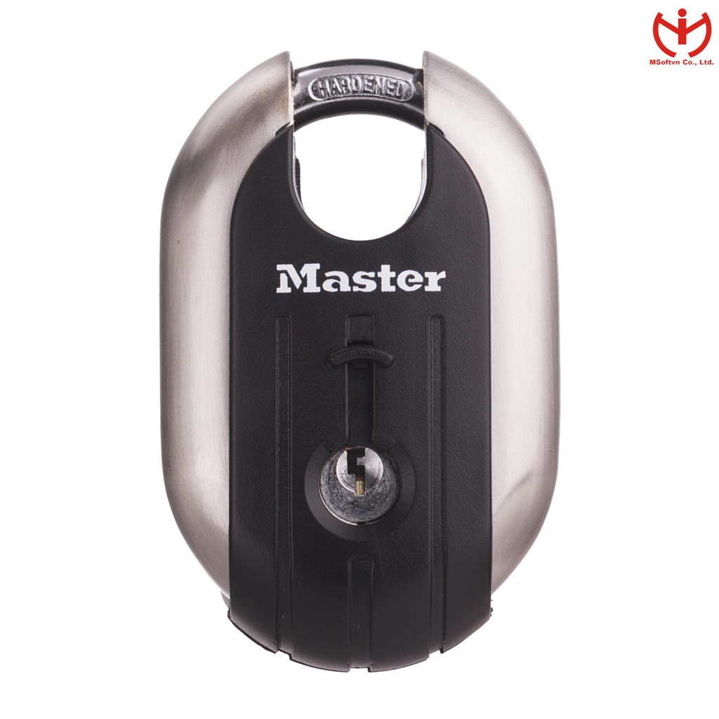 [Hỏa tốc HCM] Ổ khóa chống cắt Master Lock 189 EURD Thân thép rộng 49mm có vai chống cắt càng - MSOFT