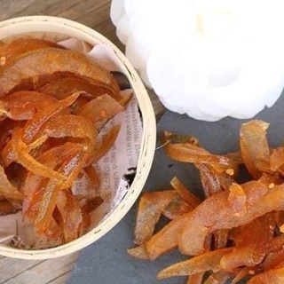 Ăn vặt meomeo mứt vỏ bưởi sấy muối ớt chua ngọt