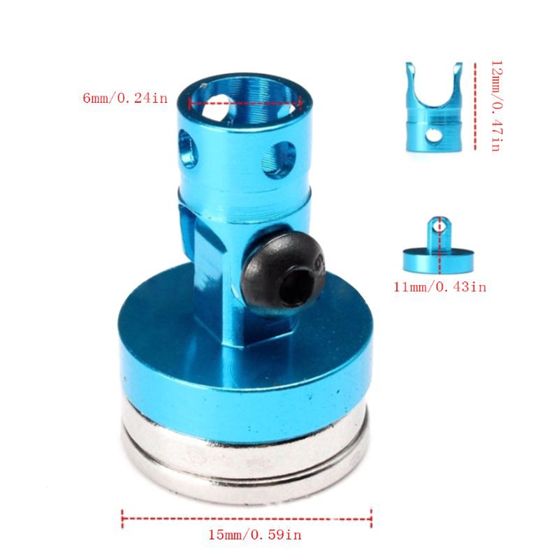 4 cái Từ tính Tàng hình Cơ thể Vô hình Gắn kết Liên hệ Cột Vỏ + Clip cho 1/10 RC Drift Car Traxxas HSP Sakura Redcat