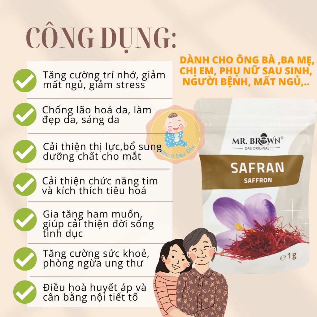Nhuỵ hoa nghệ tây Saffron giúp ngủ ngon, đẹp da,..