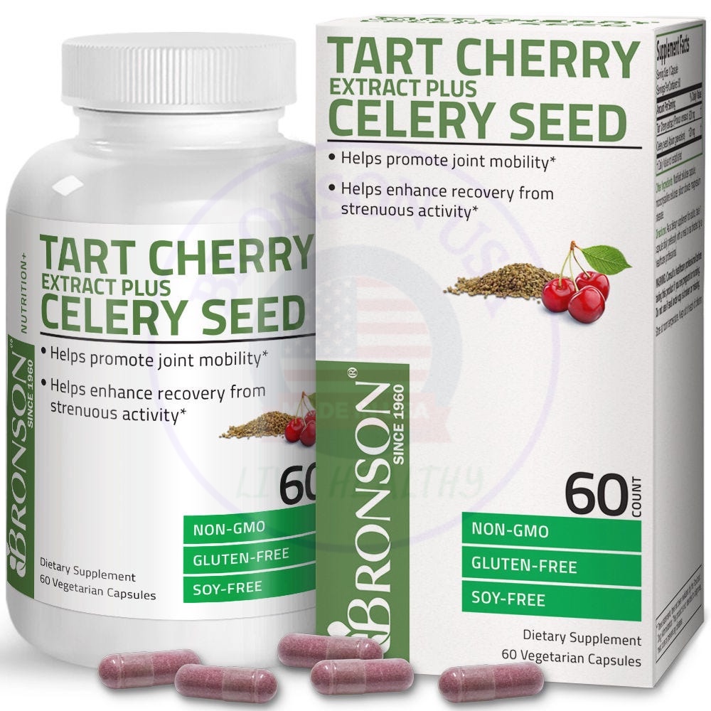 Organic Vitamin Tart Cherry Extract Plus - 60 viên Mỹ - Hỗ trợ giảm Gout từ thảo dược