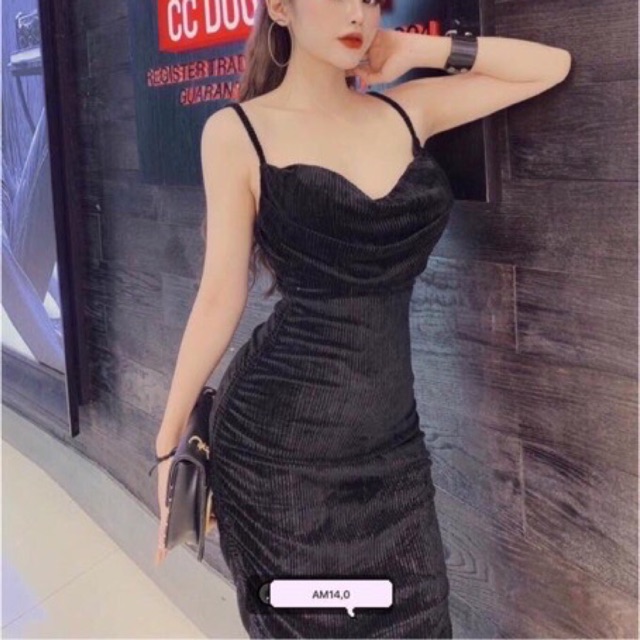 Đầm body nhung bigsize