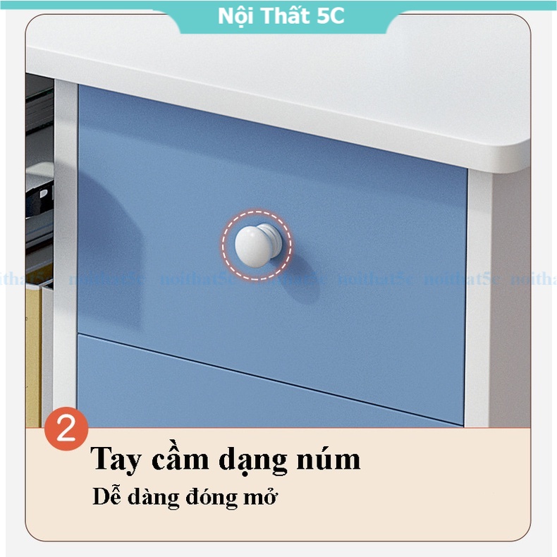 Bàn học sinh màu hồng, xanh gỗ công nghiệp cao cấp, bàn thông minh kèm kệ để sách vở, hộc tủ mẫu mới nhất