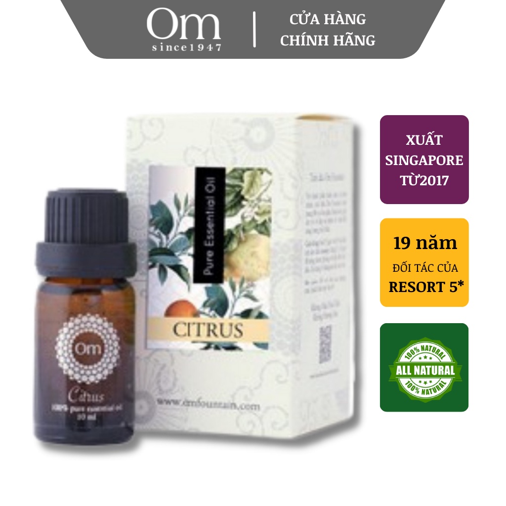 Tinh dầu Bưởi Cam Quýt (Citrus) 10ml - Om Fountain