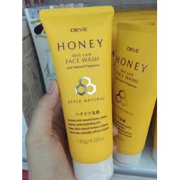 🌹Hàng nhật 🌹 Sữa Rửa Mặt Kumano Deve Chiết Xuất Mật Ong 130g Honey Face Wash