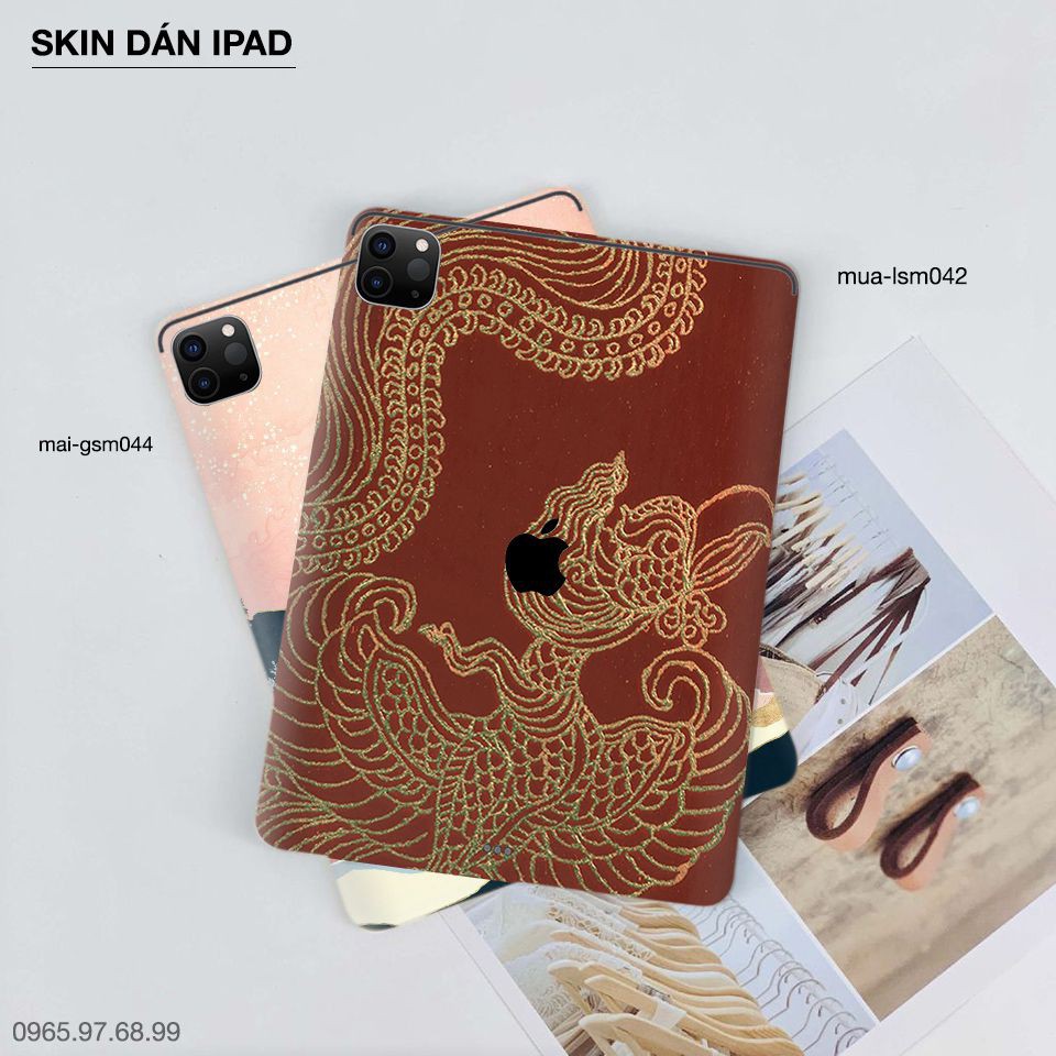 Skin dán iPad in hình Rồng bay Phượng múa - lsm043 (inbox mã máy cho Shop)