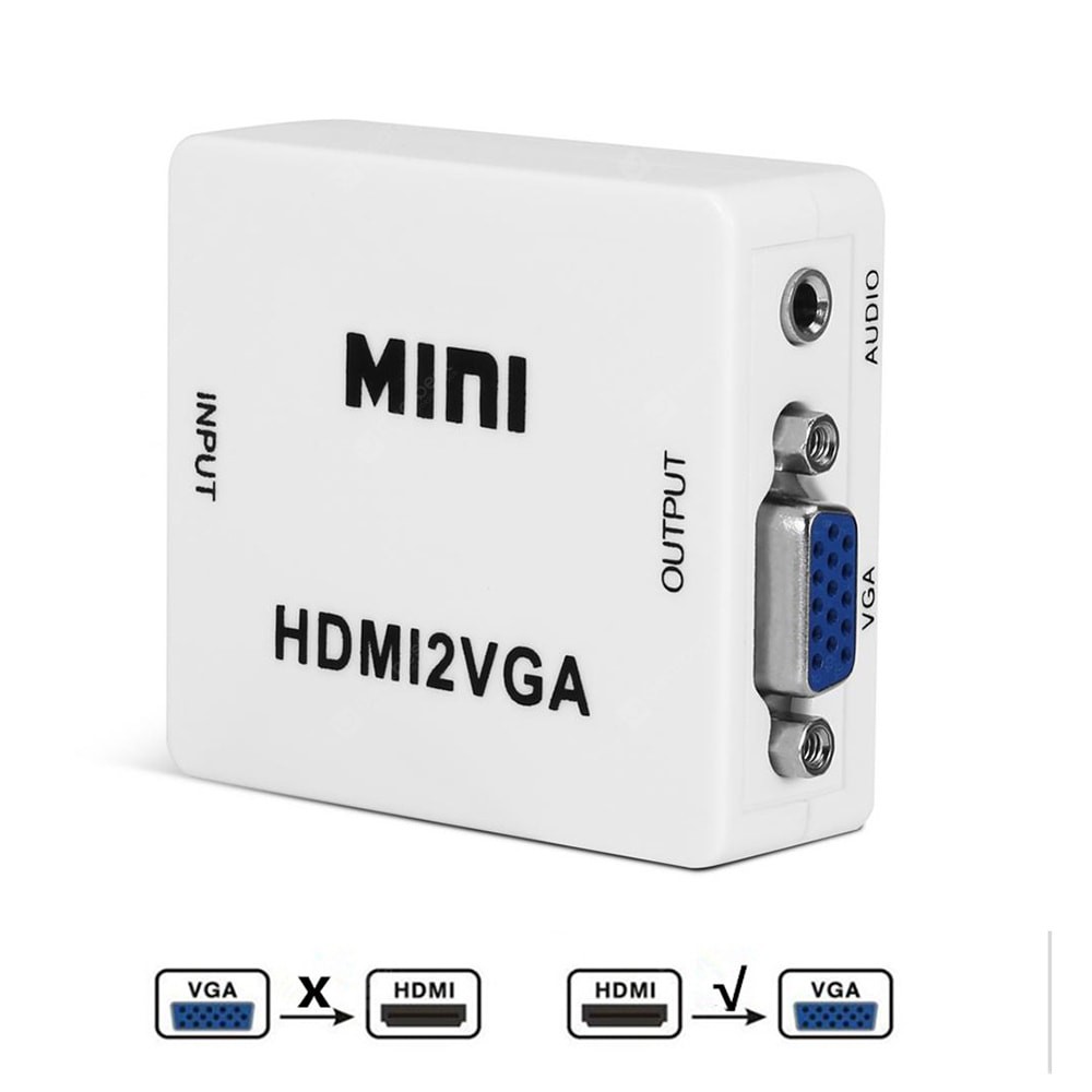 Hộp HDMI to VGA converter HDMI2VGA Giá rẻ