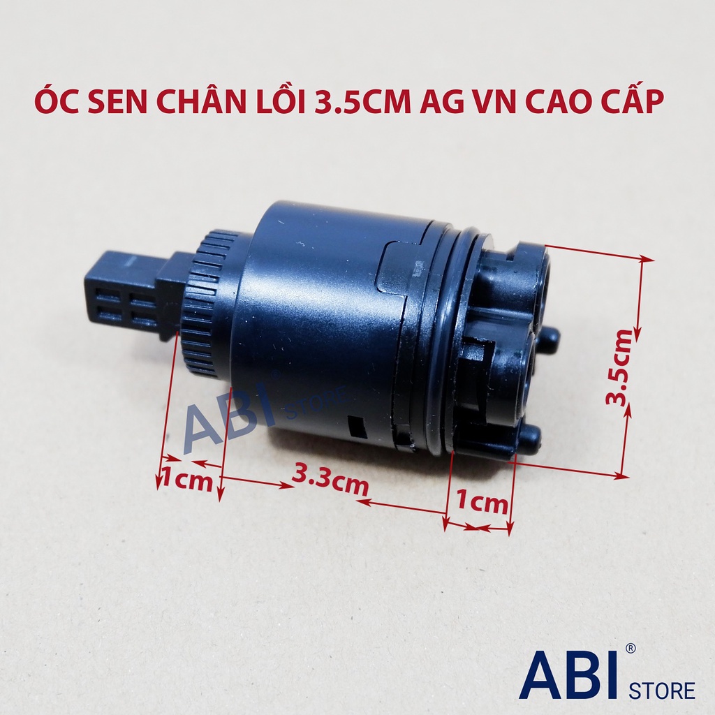 ÓC SEN VÒI THAY THẾ ( LÕI SEN TẮM NÓNG LẠNH GẬT GÙ CHÂN CAO 3.5CM )