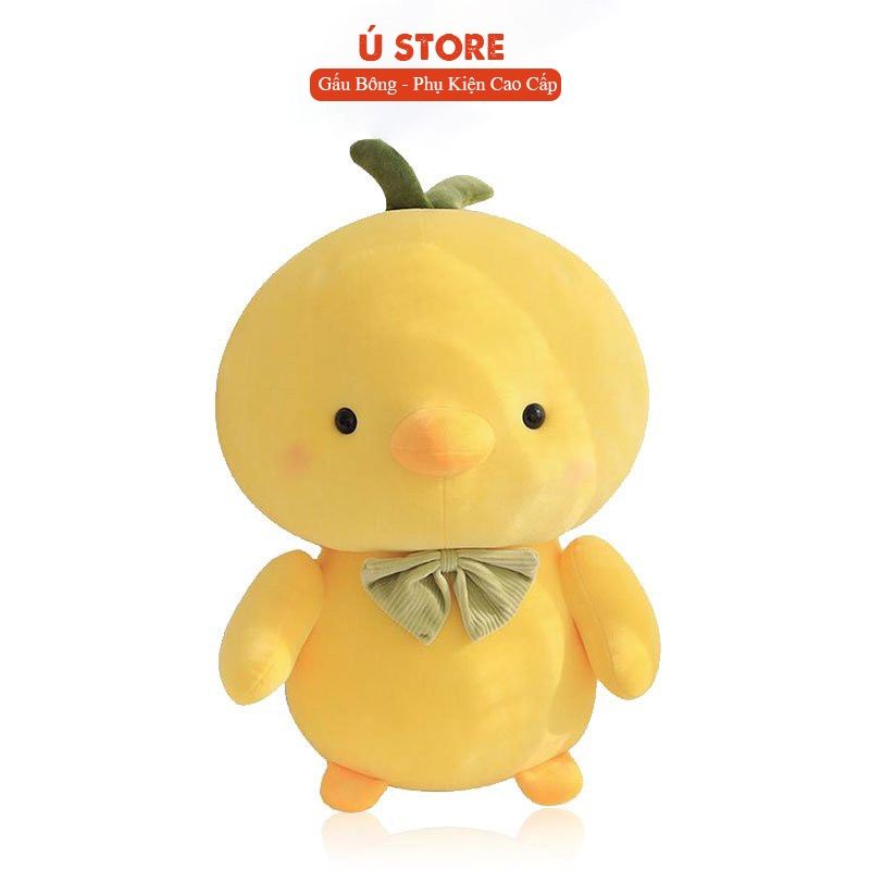 thú bông gấu bông hình con vịt màu vàng cute size to tầm 40cm