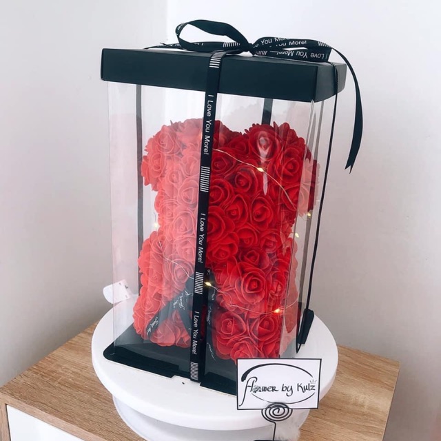 Gấu hoa size 25 ( ảnh shop chụp sẵn)