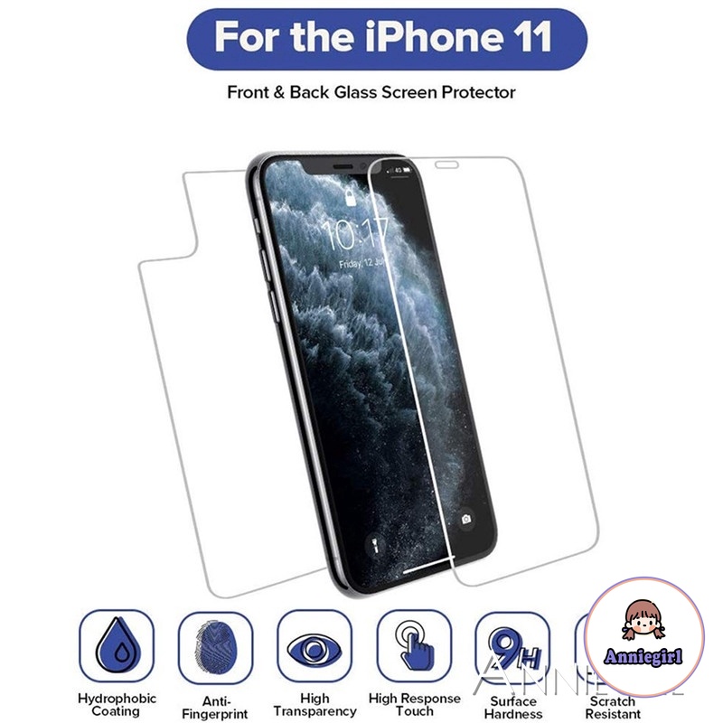 Kính Cường Lực Mặt Trước Và Sau Dành Cho Iphone 11 Pro Max Xr Xs X 8 7 Se 2020