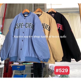 Áo khoác bomber trần bông thêu chữ CIFIED