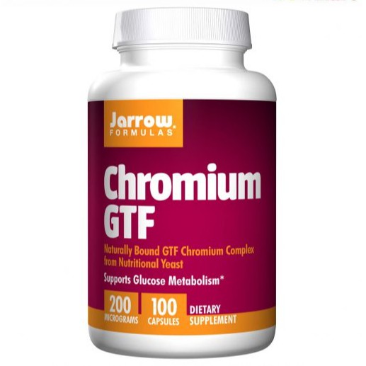 Hỗ trợ đường huyết Jarrow Chromium GTF 200mcg 100v