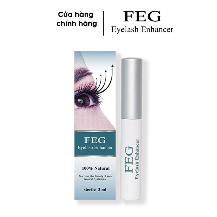 Dưỡng mi xanh FEG Eyelash Enhancer_Dưỡng Mi Dài Cong Vút-FEG dưỡng mi dài hàng đầu thế giới