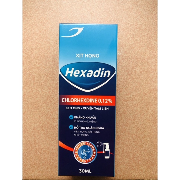 Xịt họng Keo ong Hexadin  hỗ trợ giảm viêm họng, rát họng, nhiệt miệng.