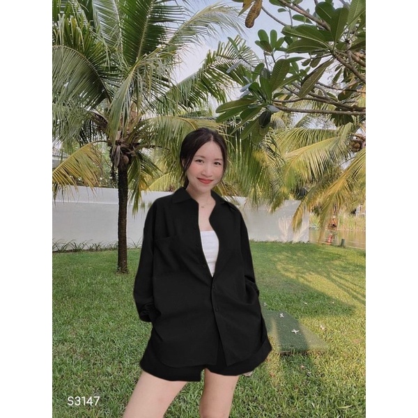 BIGSIZE Sét sơ mi tặng kèm áo 2 dây 50-90kg