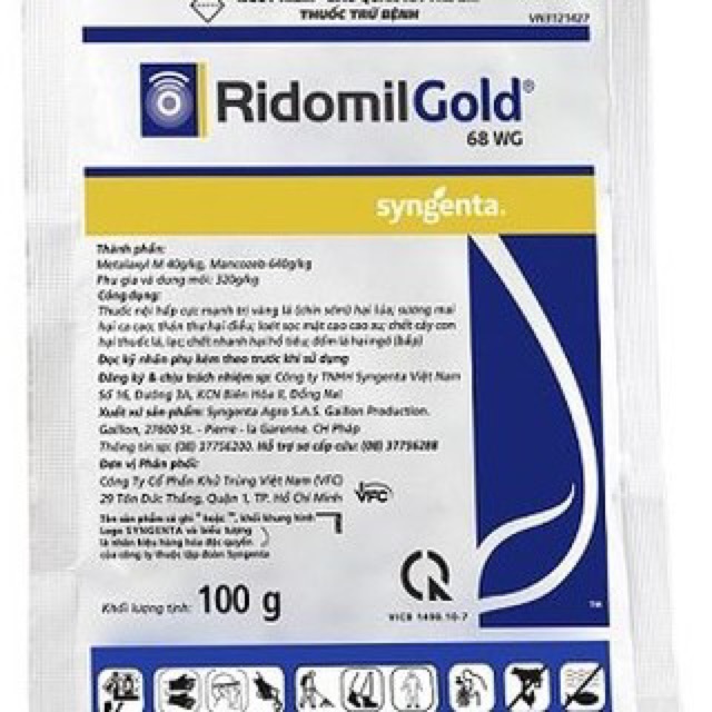 Thuốc Trừ Bệnh Cây Trồng Ridomil Gold