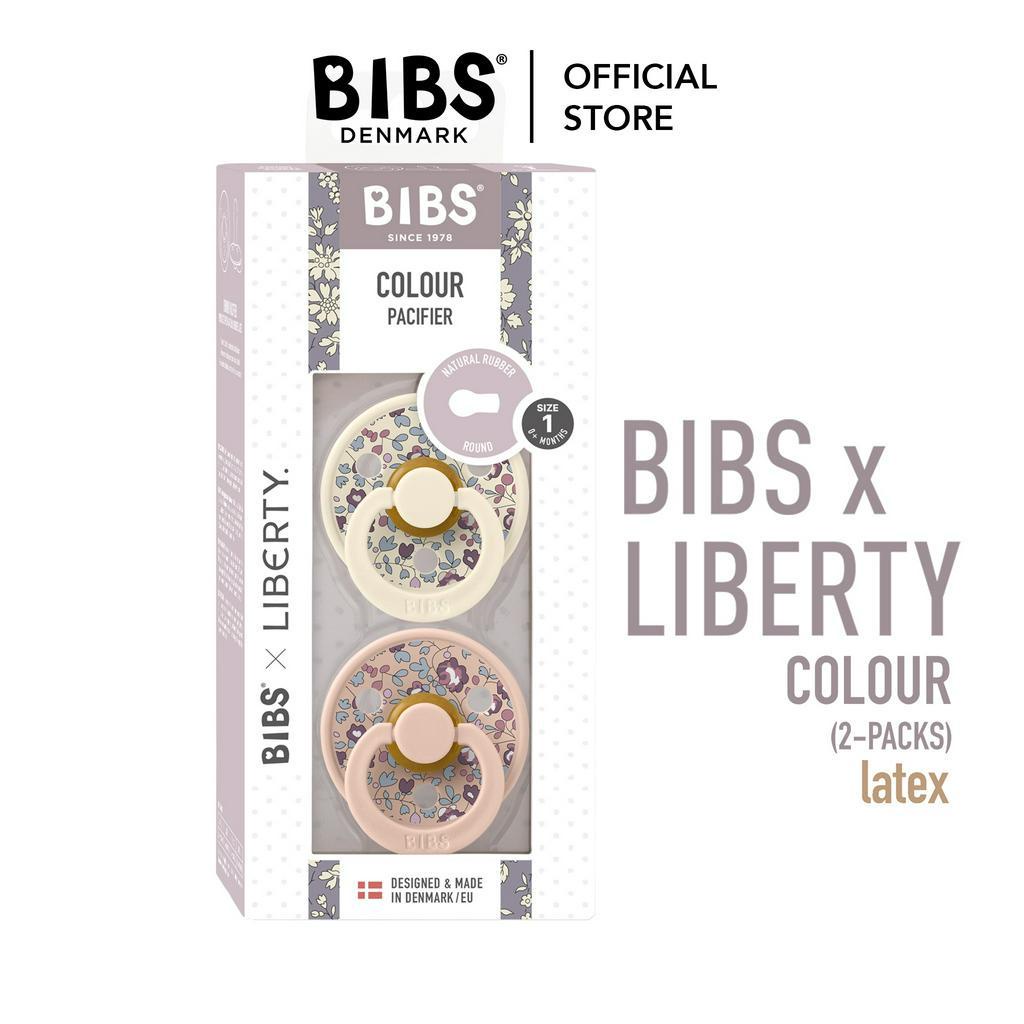 Ty Ngậm Giả Cho Bé BIBS Đan Mạch Cao Cấp Colour x LIBERTY Núm Tròn Chất