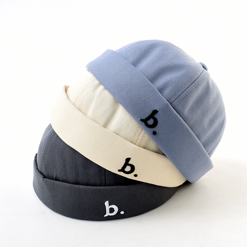 Mũ đội beanie LINJW bằng cotton thiết kế thời trang Hàn Quốc cá tính 2022