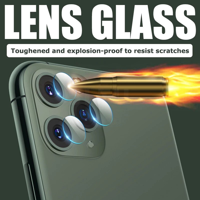 Kính cường lực bảo vệ camera điện thoại cho iphone 13 12 mini 11 pro xs max x xr 6 6s 7 8 plus se 2020