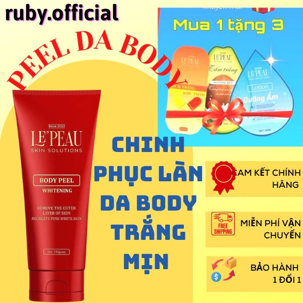 Peel Body Tái Tạo Da Toàn Thân, peel nách, thay da sinh học, ủ trắng, tắm trắng giúp làm sáng các vùng da, trắng sáng