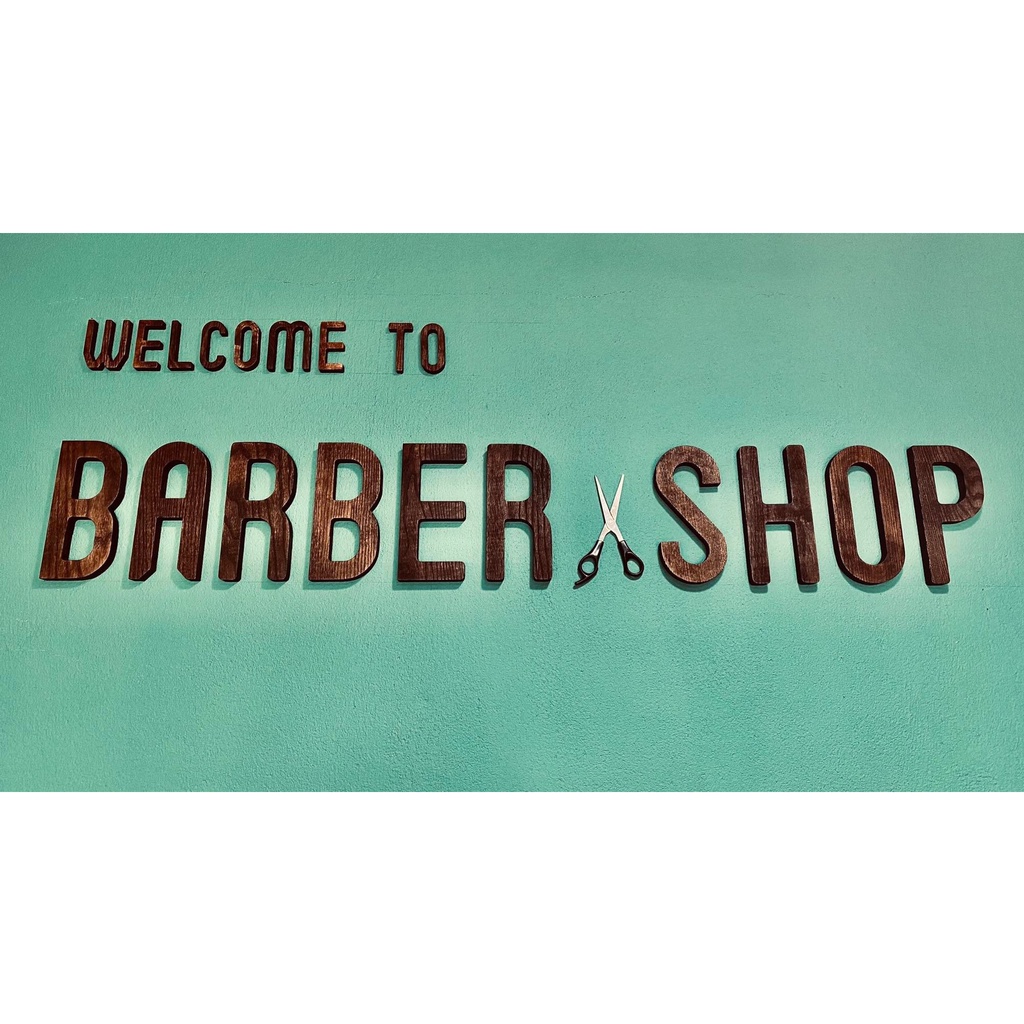 Chữ gỗ decor, chữ gỗ dán tường trang trí  nhà cửa, Vật trang trí tường Decor Quán Cafe - Màu gỗ nâu cao 20cm