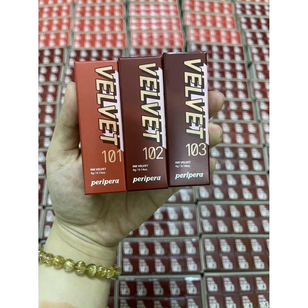 (Sẵn màu mới 101,102,103) Son kem lì Peripera Peri's Ink Velvet | Thế Giới Skin Care