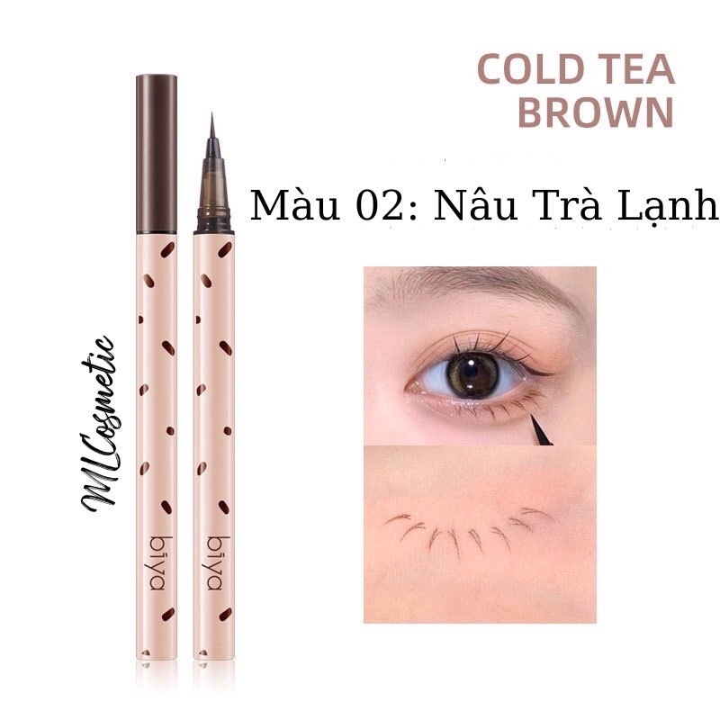 Bút Kẻ Mắt Nước Và Mi Dưới BIYA Đầu Cọ Siêu Mảnh