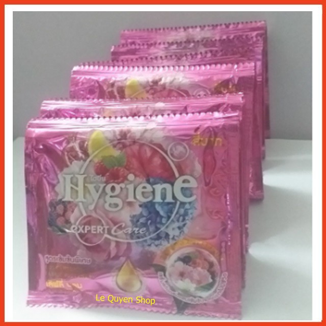 Nước xả vải Hygiene Thái Lan-Siêu thơm dây 12 gói