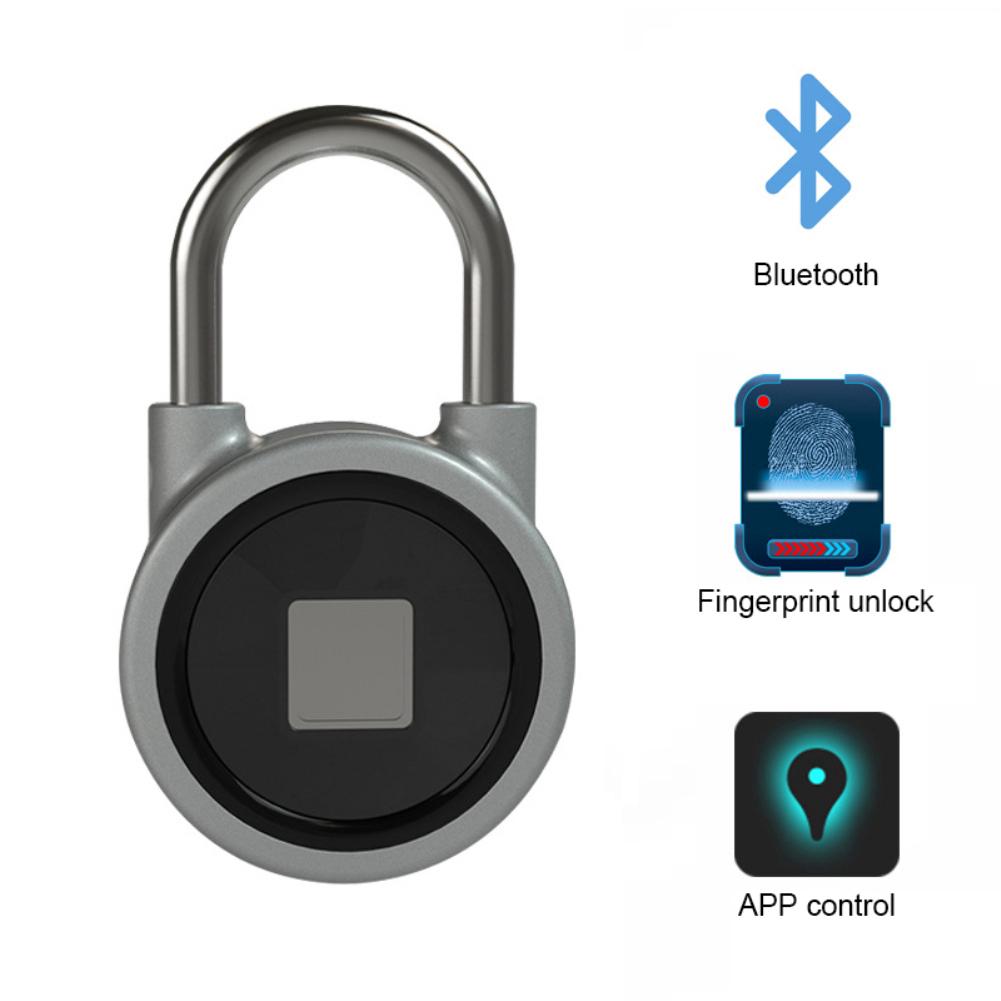 Ổ khóa thông minh cảm biến vân tay chống nước cao cấp cho Android/IOS