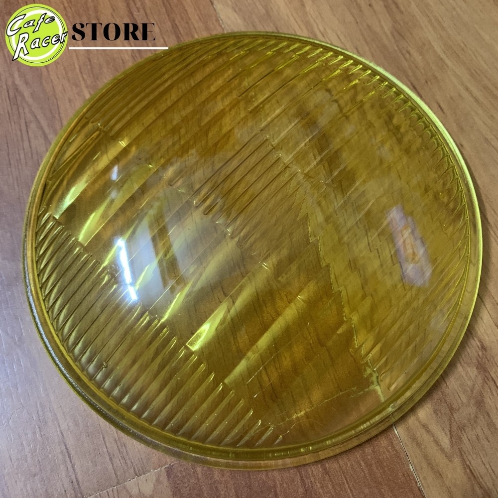 Mặt kính thay thế cho đèn pha xe máy độ CAFE RACER classic Su GN loại gáo đèn tròn 6,5 icnh