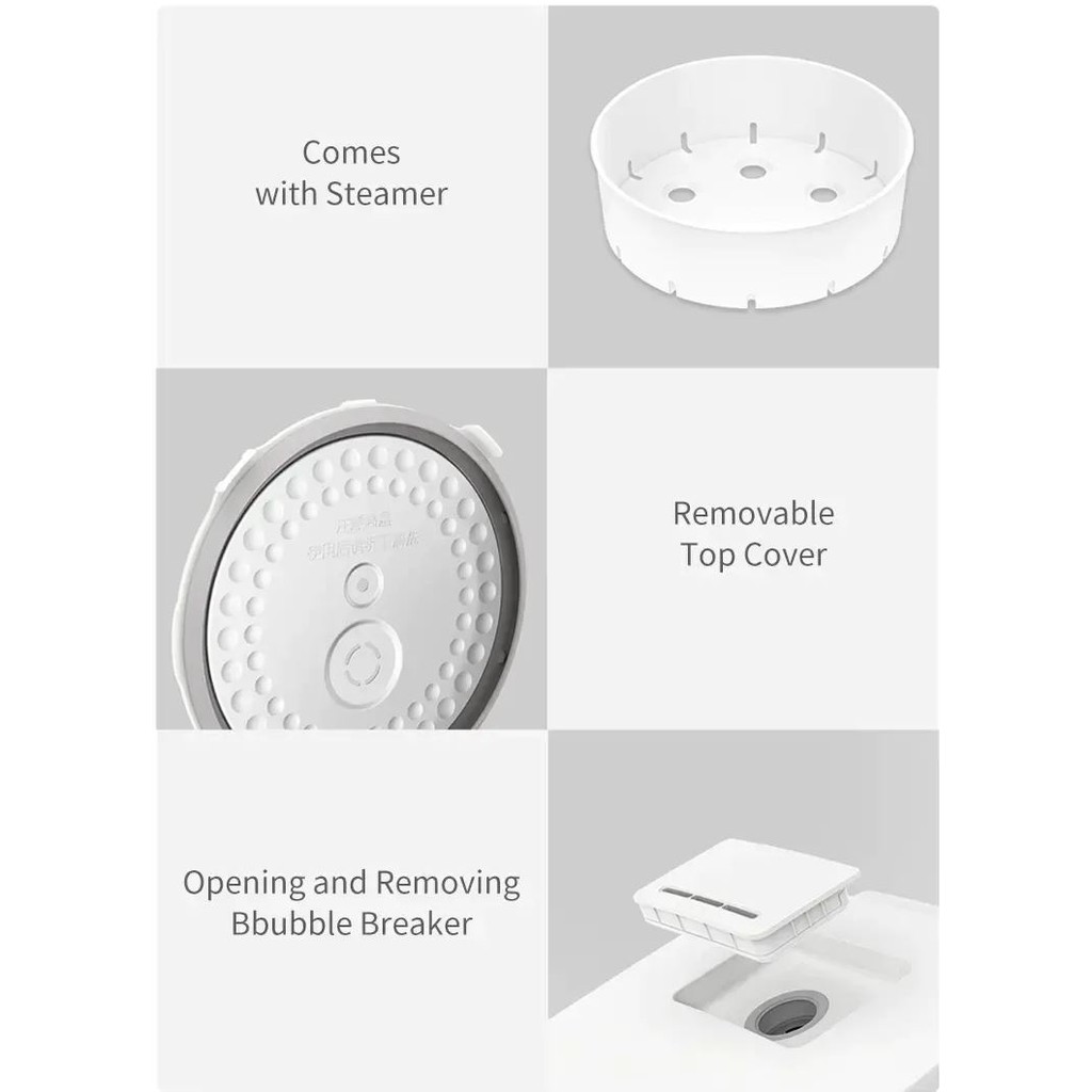 XIAOMi mi C1 4l 850w MDF Electrical Cabinet BD03ACM Multifunctional rice cooker 220V | BigBuy360 - bigbuy360.vn