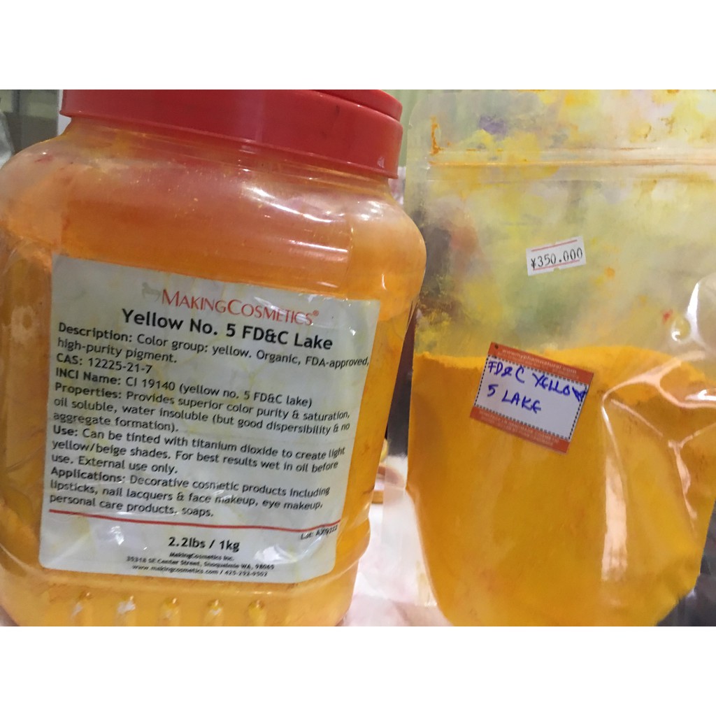 Màu vàng fd & c yellow 5 lake 10g