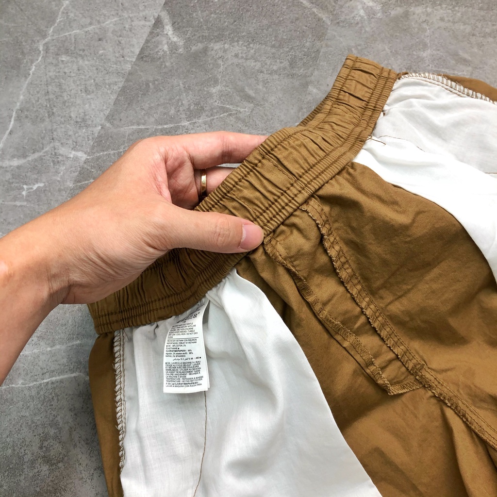 Quần short kaki BIGSIZE form ngắn cạp chun nam xuất khẩu VNXK chất kaki co dãn 4 chiều