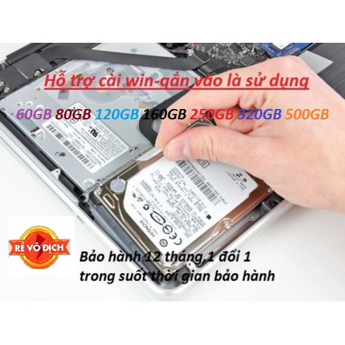 Ổ cứng laptop HDD 80Gb 120Gb 160Gb 250Gb 320Gb 500Gb | WebRaoVat - webraovat.net.vn