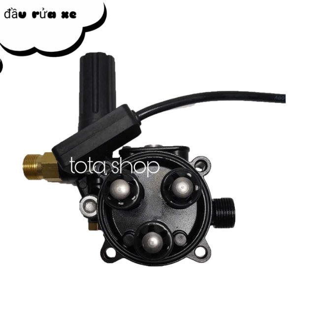 Bộ đầu bơm có chỉnh áp thay thế  cho dòng xịt rửa xe OSAKA và ZUKUI