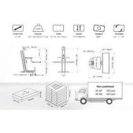 Giá Treo Màn Hình Máy Tính Kẹp Bàn Bàn Nâng Lên Hạ Xuống Tự Động NB - L80 [ Hàng Chính Hãng ]