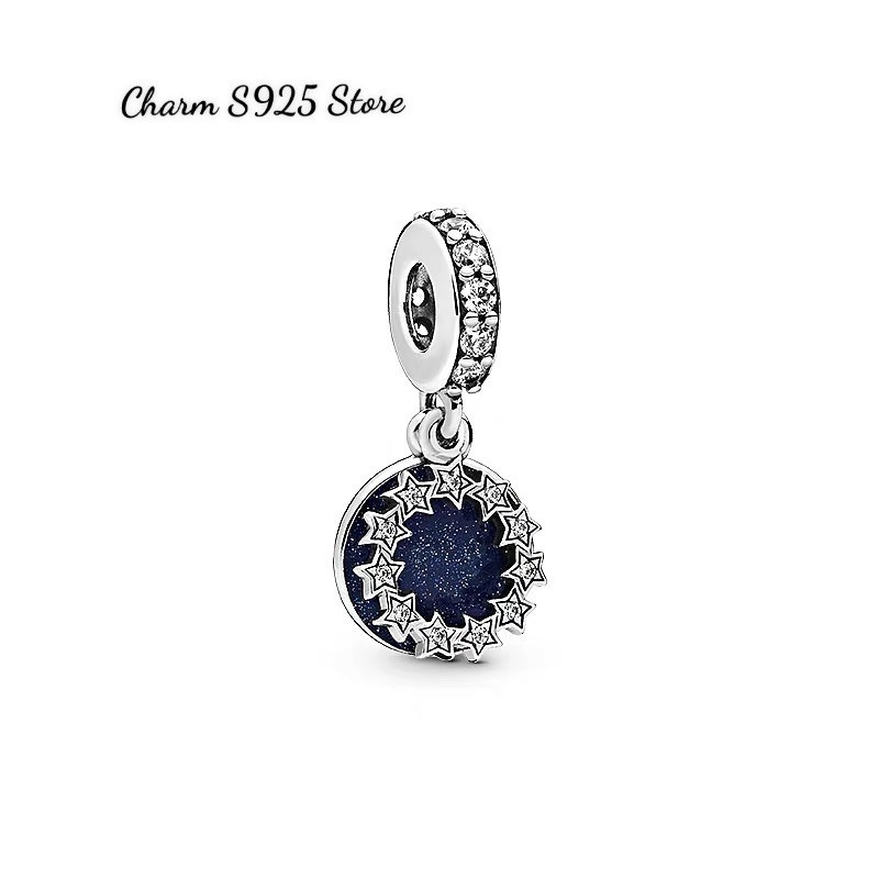 charm pan treo bầu trời sao bạc s925 cao cấp