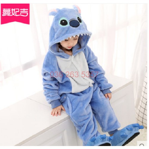 Bộ Đồ Thú Stitch Xanh ❤️ FREESHIP ❤️ Bộ đồ thú Stitch Xanh Trẻ Em - Hàng Cao Cấp Loại 1