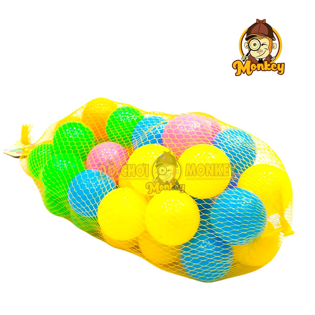 Bộ đồ chơi thông minh Hoàng Thu- đồ chơi bóng cho bé dùng trong nhà banh loại 50 trái 5.5cm cho bé HT9055